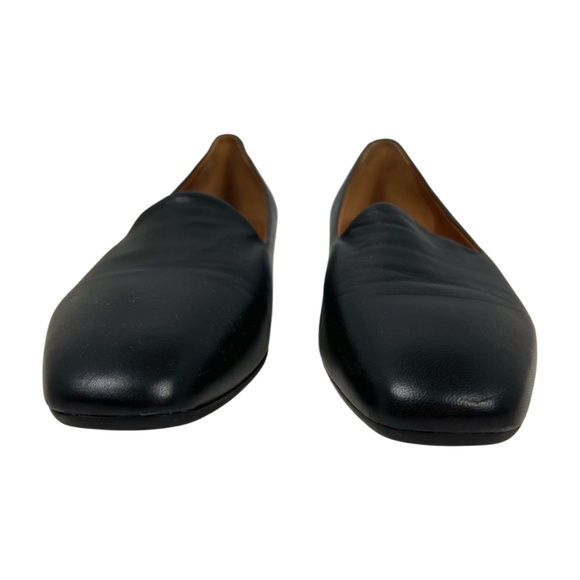 Aquatalia Black Leather Reanna Flat Ballet Loafer Classic Water Resistant 7.5 - Picture 4 of 10